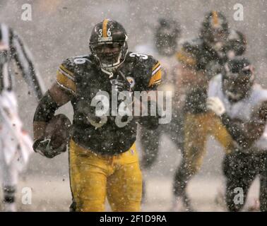 PITTSBURGH, PA - DECEMBER 11: Pittsburgh Steelers linebacker Jamir Jones  (48) smiles during the national football league game between the Baltimore  Ravens and the Pittsburgh Steelers on December 11, 2022 at Acrisure