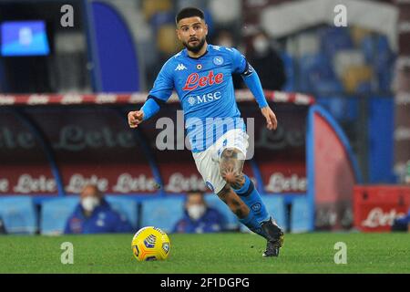Lorenzo Insigne player of Napoli, during the Italian Serie A match between Napoli vs Bologna, final result 3-1, match played at the Diego Armando Mara Stock Photo