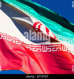 In iran iranian waving   flag Stock Photo