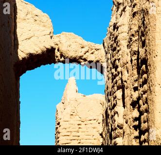 In iran the old  castle Stock Photo