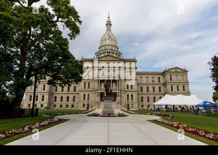 Michigan State Capitol Stock Photo