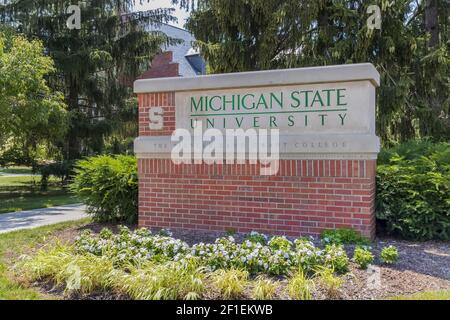 Michigan State University Campus Stock Photo