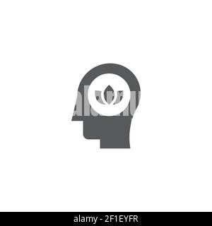 mental health line icon outline vector logo illustration linear pictogram isolated on white Stock Vector