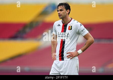 Rome, Italie. 07th Mar, 2021. Ivan Radovanovic of Genoa reacts during the Italian championship Serie A football match between AS Roma and Genoa CFC on March 7, 2021 at Stadio Olimpico in Rome, Italy - Photo Federico Proietti/DPPI Credit: DPPI Media/Alamy Live News