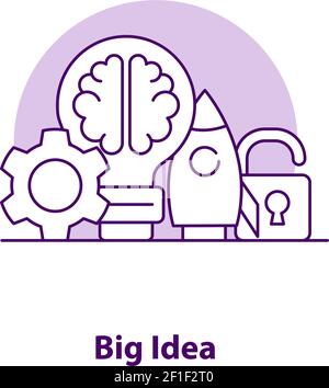 Big idea creative UI concept icon Stock Vector