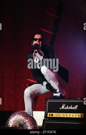 INXS in concert at Wembley Arena in London, UK. 18th June 1997 Stock Photo