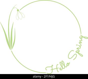 spring snowdrop flower Stock Vector