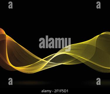 Wavy abstract background in two colors. Stock Vector