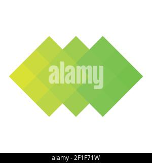 Abstract pixelized mosaic logo Stock Vector