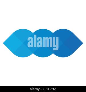 Abstract pixelized mosaic logo Stock Vector