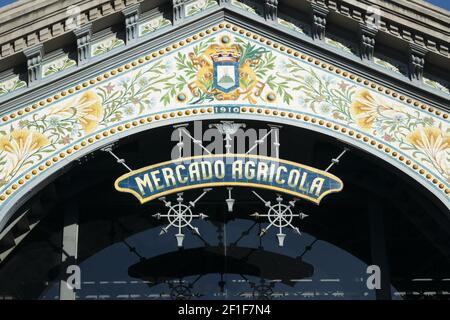 Mercado Agricola, Montevideo, Uruguay Stock Photo