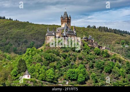 Reichsburg (Imperial Castle) in Cochem, Moselle Valley, Rhineland-Palatinate, Germany Stock Photo