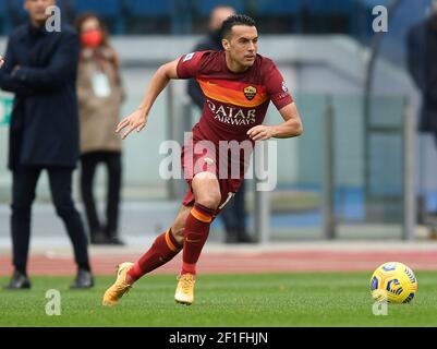 Rome, Italy. 07th Mar, 2021. Pedro Pedro of AS Roma during the Serie A match between AS Roma and Genoa CFC at Stadio Olimpico, Rome, Italy on 7 March 2021. (Photo by Roberto Ramaccia/INA Photo Agency) Credit: Sipa USA/Alamy Live News Stock Photo