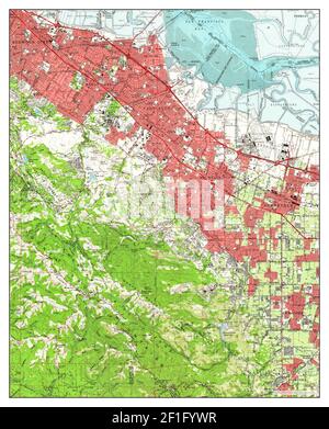 Palo Alto, California, map 1961, 1:62500, United States of America by Timeless Maps, data U.S. Geological Survey Stock Photo