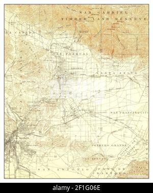 Pasadena California Map 1900 1 United States Of America By Timeless Maps Data U S Geological Survey Stock Photo Alamy