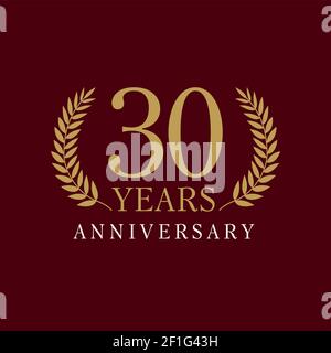 30 years Birthday logo, luxury 30th Birthday design celebration Stock  Vector Image & Art - Alamy
