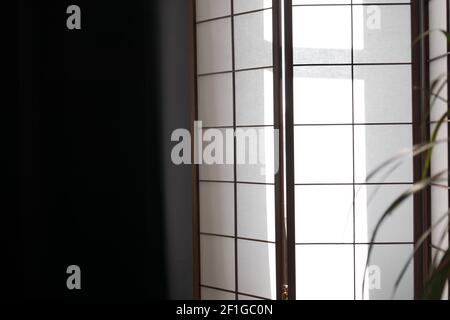 Texture of Japanese sliding paper door Shoji Stock Photo by ©Milazed  83460562