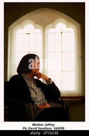 Madhur Jaffrey actress and TV cook June 1999 Stock Photo