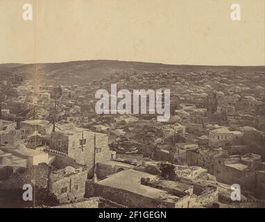 Othon Von Ostheim (Austrian, active about 1850 - early 1860s) - (Panorama of Jerusalem) Stock Photo