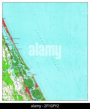 Port Orange, Florida, map 1956, 1:62500, United States of America by Timeless Maps, data U.S. Geological Survey Stock Photo