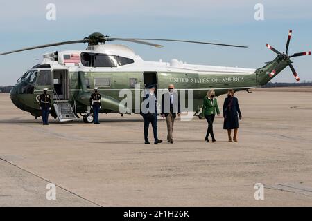 President Joe Biden, escorted by Col. Matthew Getty, 89th Operations ...