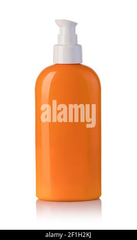 Sun cream bottle Stock Photo