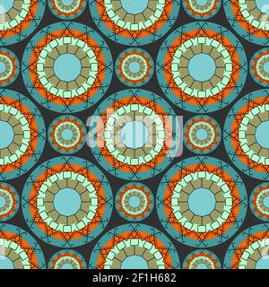 Seamless doodle background in vector with doodles Stock Photo