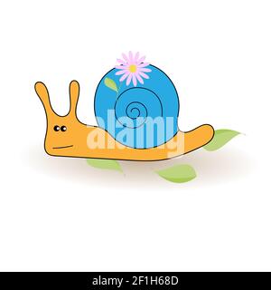 Snail, vector illustration Stock Photo