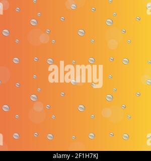 Seamless pattern of droplets on a blue background Stock Photo