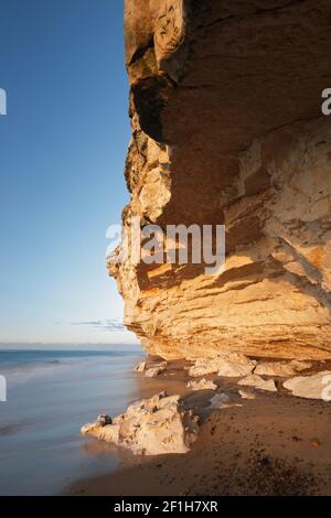 Bulbjerg the limestone cliff at the Jammerbugt in North Jutland, Denmark Stock Photo