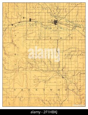 Emporia, Kansas, map 1894, 1:125000, United States of America by ...