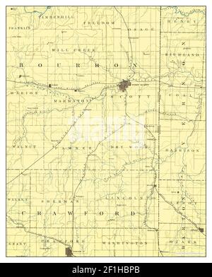 Fort Scott Kansas Map Fort Scott, Kansas, Map 1893, 1:125000, United States Of America By  Timeless Maps, Data U.s. Geological Survey Stock Photo - Alamy