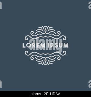 Elegant Mandala Frame with letter vector Stock Vector