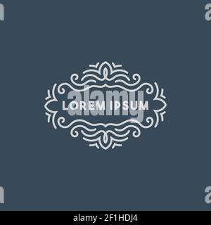 Elegant Mandala Frame with letter vector Stock Vector