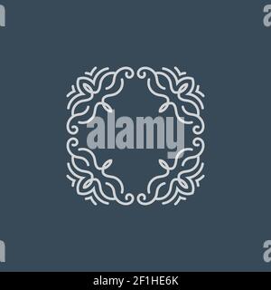 Elegant Circular Mandala Frame Stock Vector
