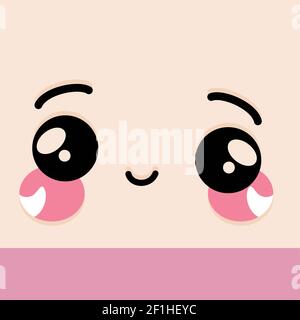 Happy facial expression Stock Vector