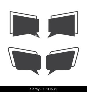 Speech bubbles vector set Stock Vector