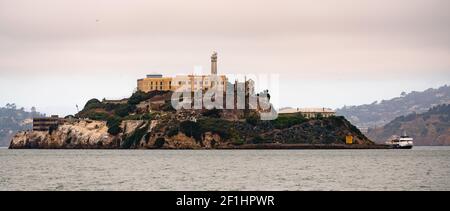 Fabled Alcatraz Island Old Federal Prison Turned Tourist Destination Stock Photo
