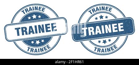 trainee stamp. trainee sign. round grunge label Stock Vector