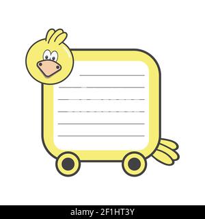 Illustration of Kid and animals book frame Stock Vector