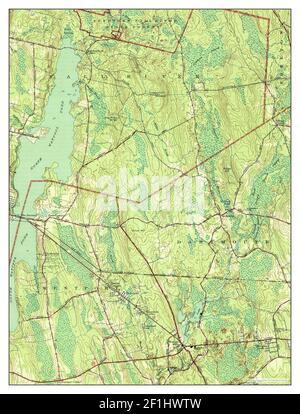 Fall River East, Massachusetts, map 1944, 1:31680, United States of America by Timeless Maps, data U.S. Geological Survey Stock Photo