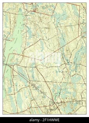 Fall River East, Massachusetts, map 1944, 1:31680, United States of America by Timeless Maps, data U.S. Geological Survey Stock Photo