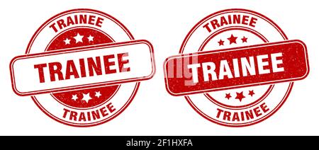 trainee stamp. trainee sign. round grunge label Stock Vector