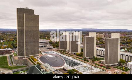 Governor Nelson A Rockefeller Empire State Plaza Albany New York Stock Photo