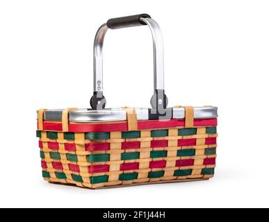 Wicker basket Stock Photo