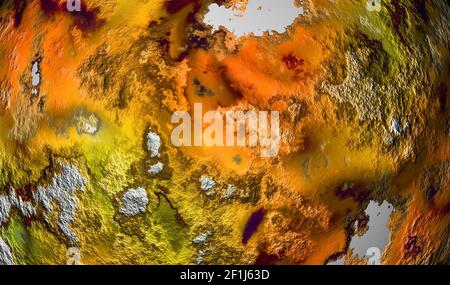 high resolution rendered planet earth Stock Photo