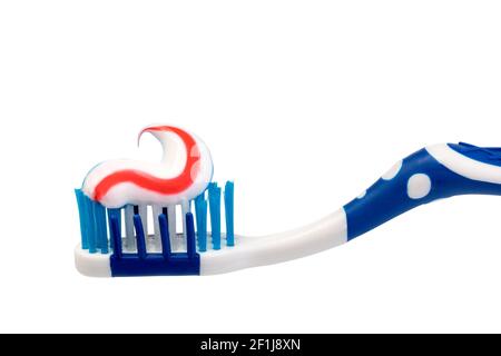 Toothbrush and toothpaste Stock Photo