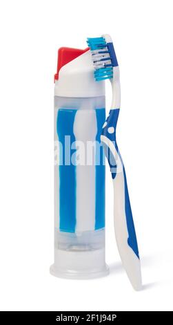 Toothbrush and toothpaste Stock Photo