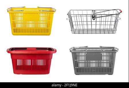 Empty shopping basket Stock Photo