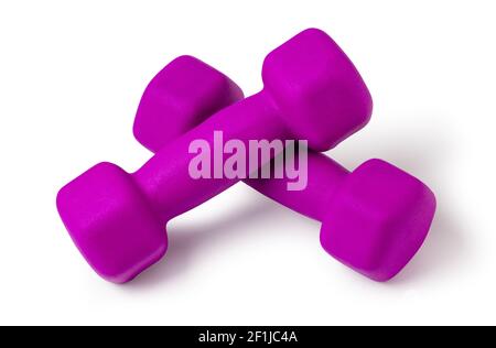 Dumbbells  on white background Stock Photo